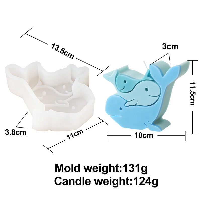 Mother's Day Cute Animals Series Candle Molds