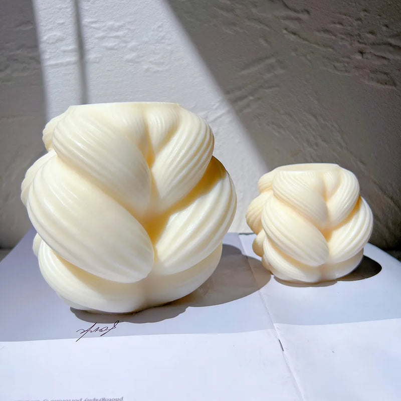 Swirl Twisted Knot Candle Molds