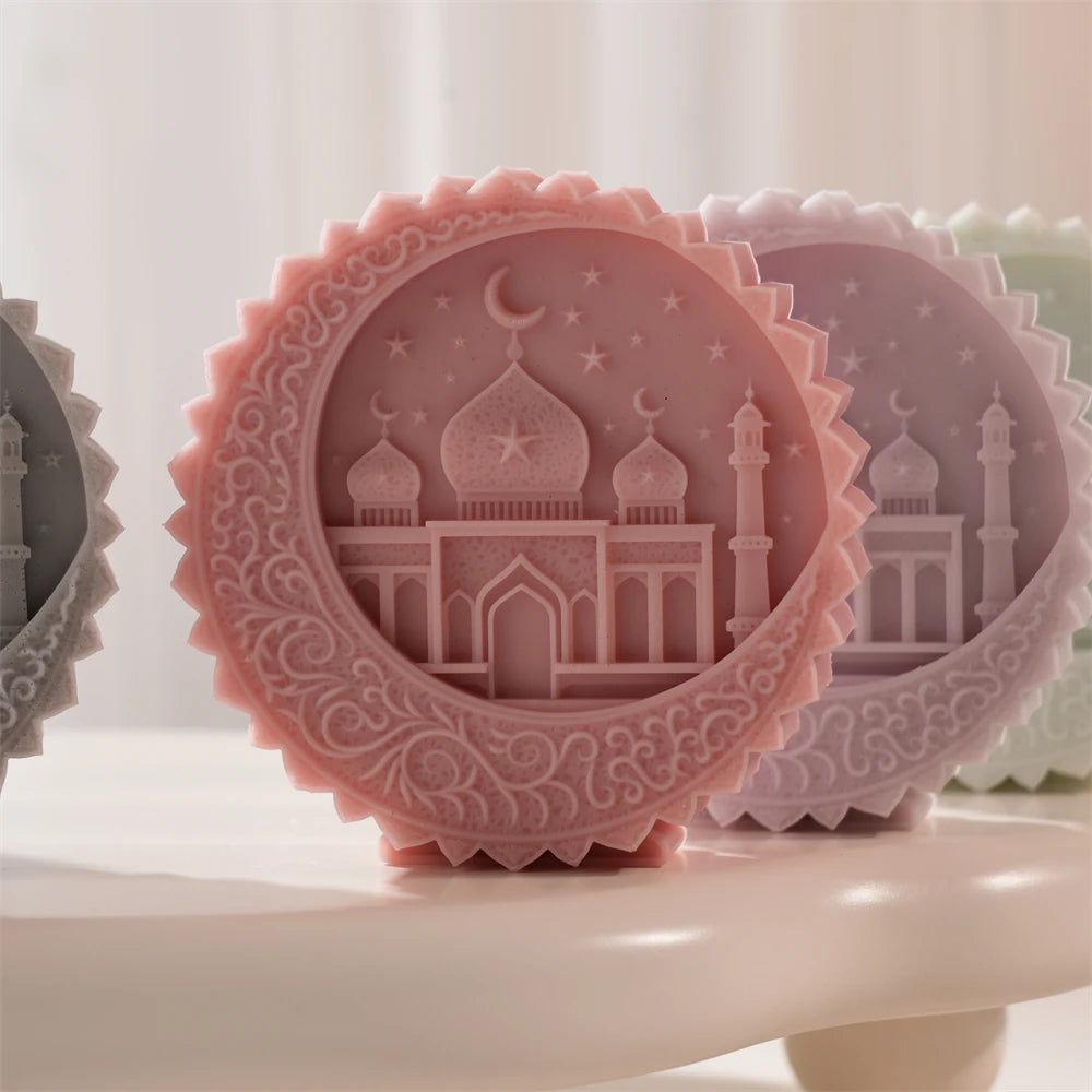 Ramadan Moon Star Silicone Candle Mold for Eid Decor