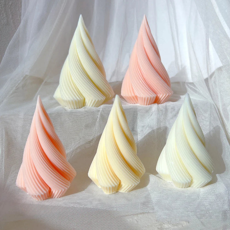 Christmas Decor Cone Candle Molds