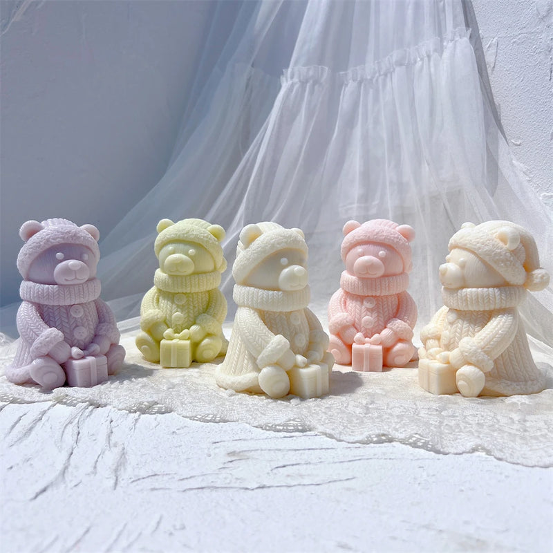 Cute Bear Silicone Candle Mold