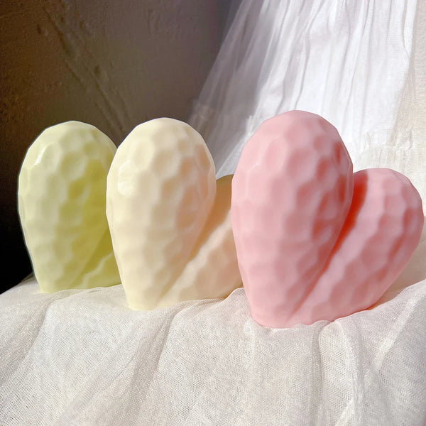 Valentine Day Gifts Diamond Heart Stand Shape Candles Molds