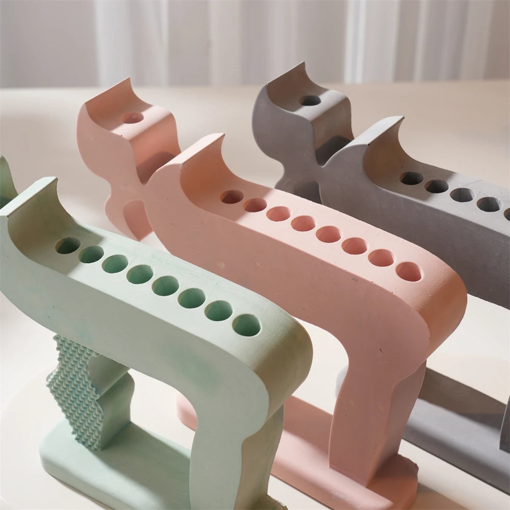 Chai Menorah Candlestick Holder Silicone Mold