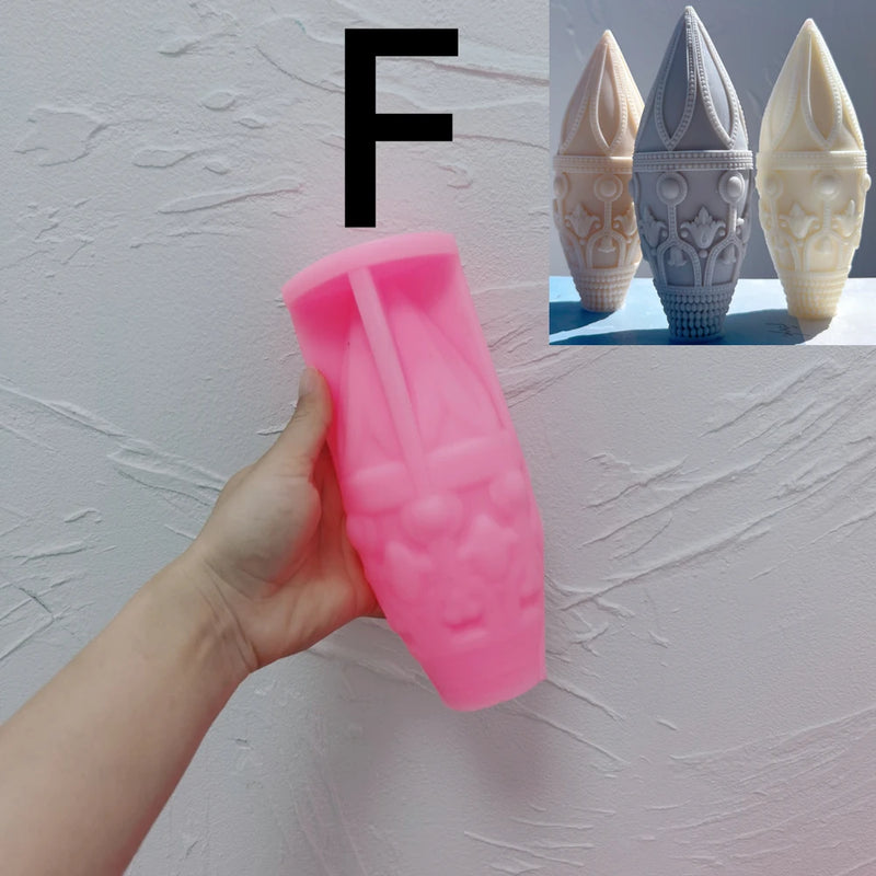 Decorative Bottles Vase Shaped Silicone Candle Mold