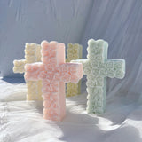 Rose Cross Candle Mold