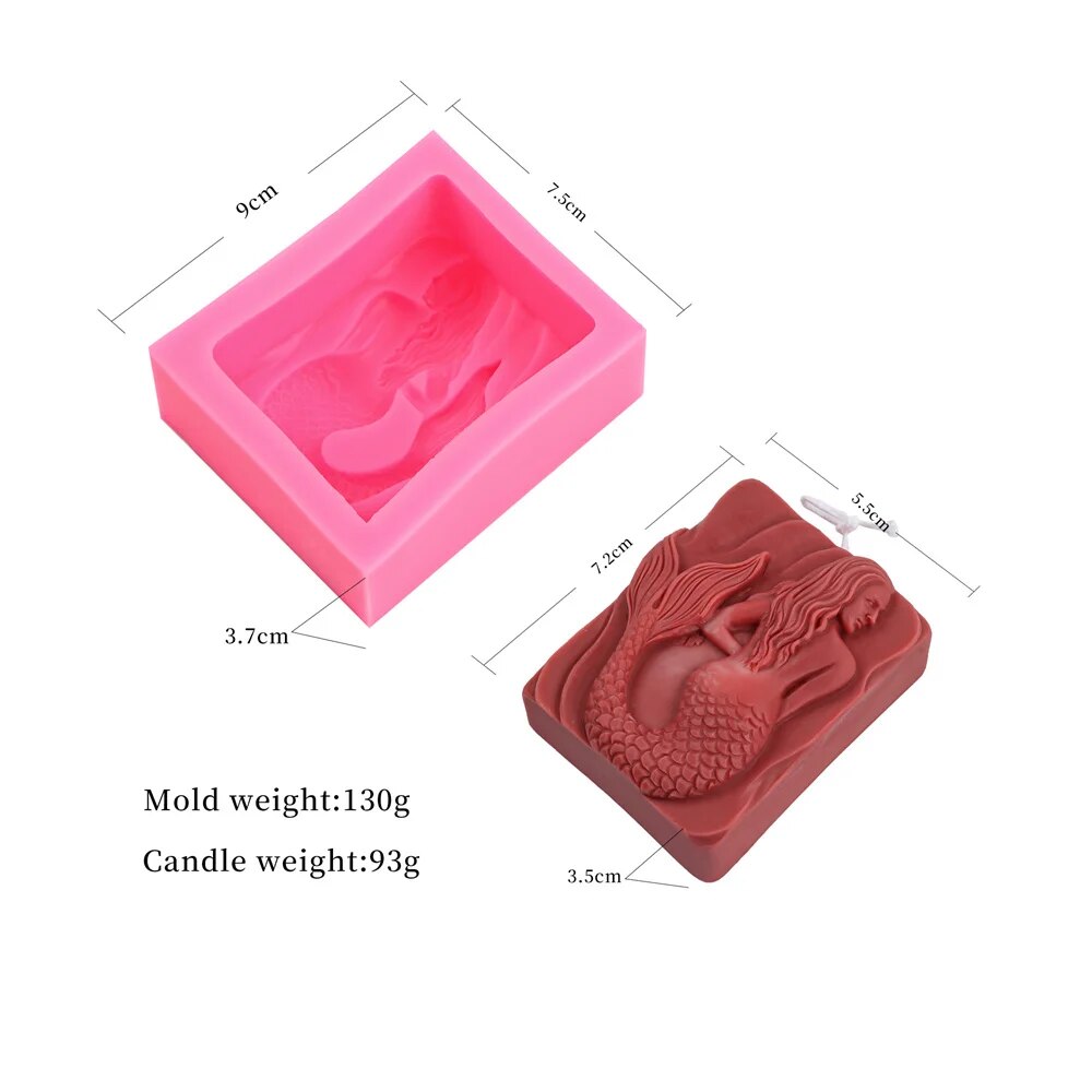 Mermaid Candle Mold