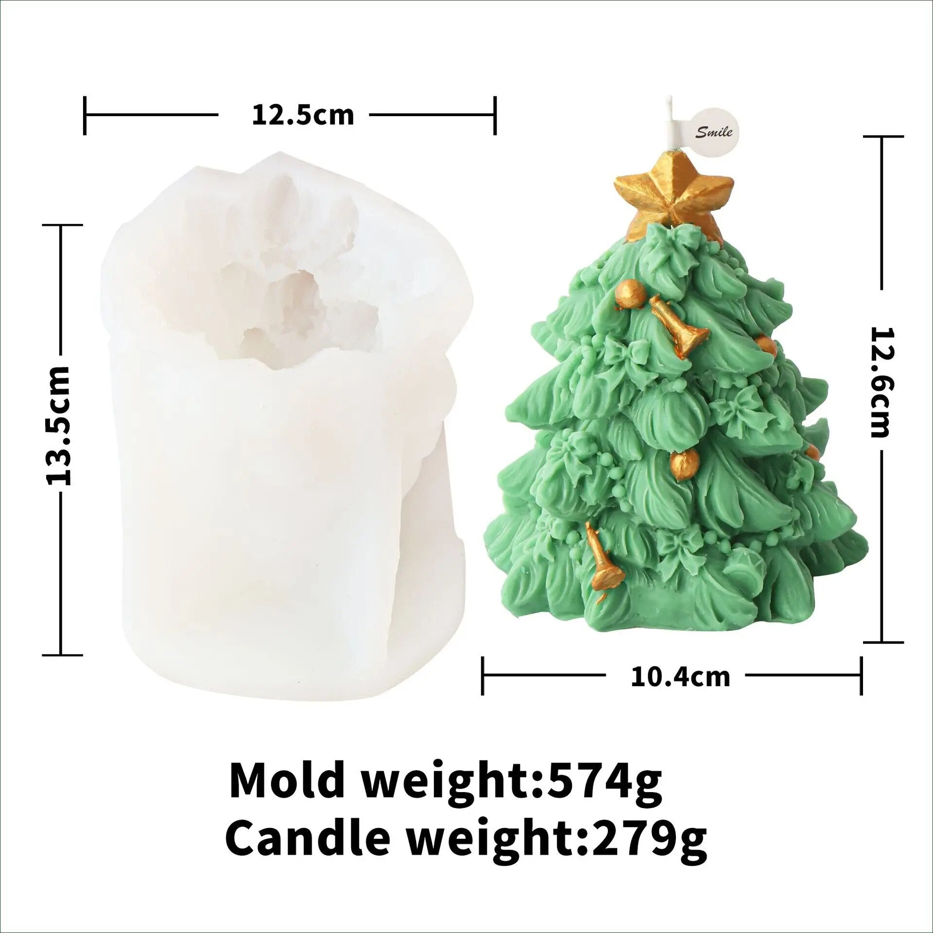 New Christmas Tree Candle Molds