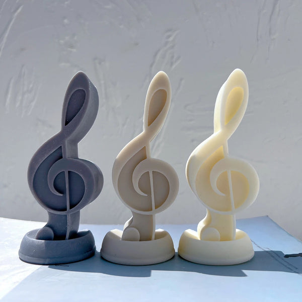 Music Symbol Unique Silicone Candle Mold