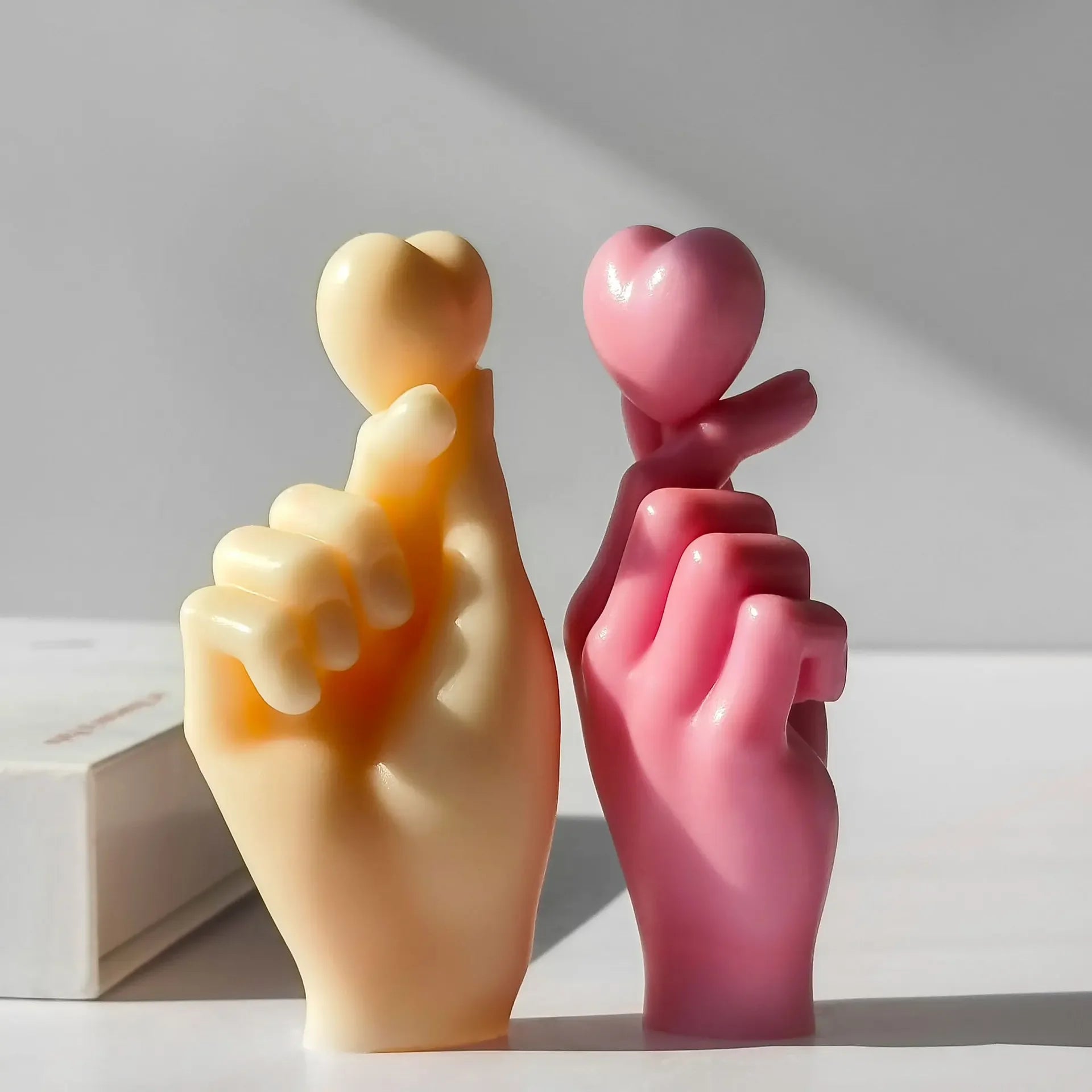 Finger Heart Gesture Silicone Candle Mold