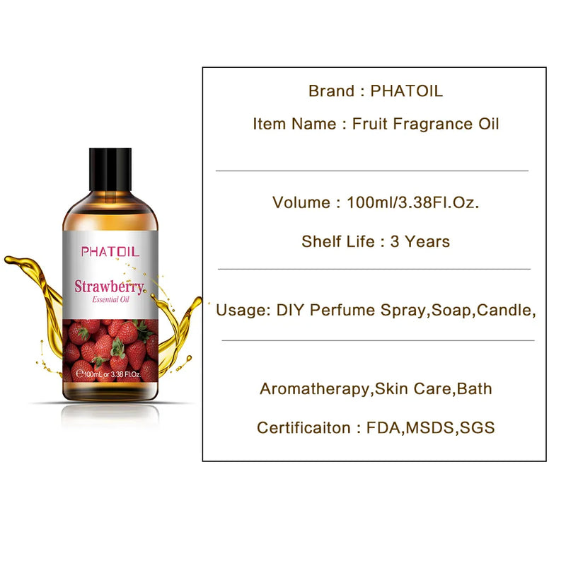 100ml Fruit Fragrance Oil with Dropper