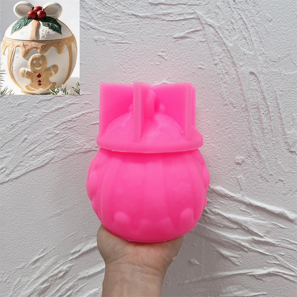 silicone jar mold with removable lid