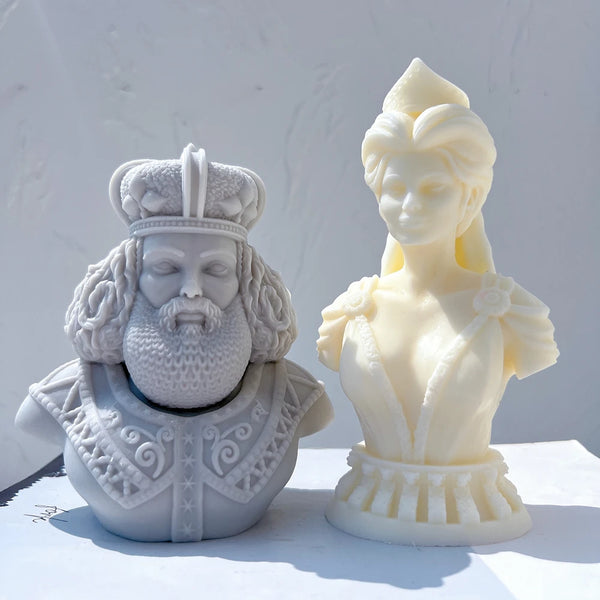 King and Queen Statue Candle Mold