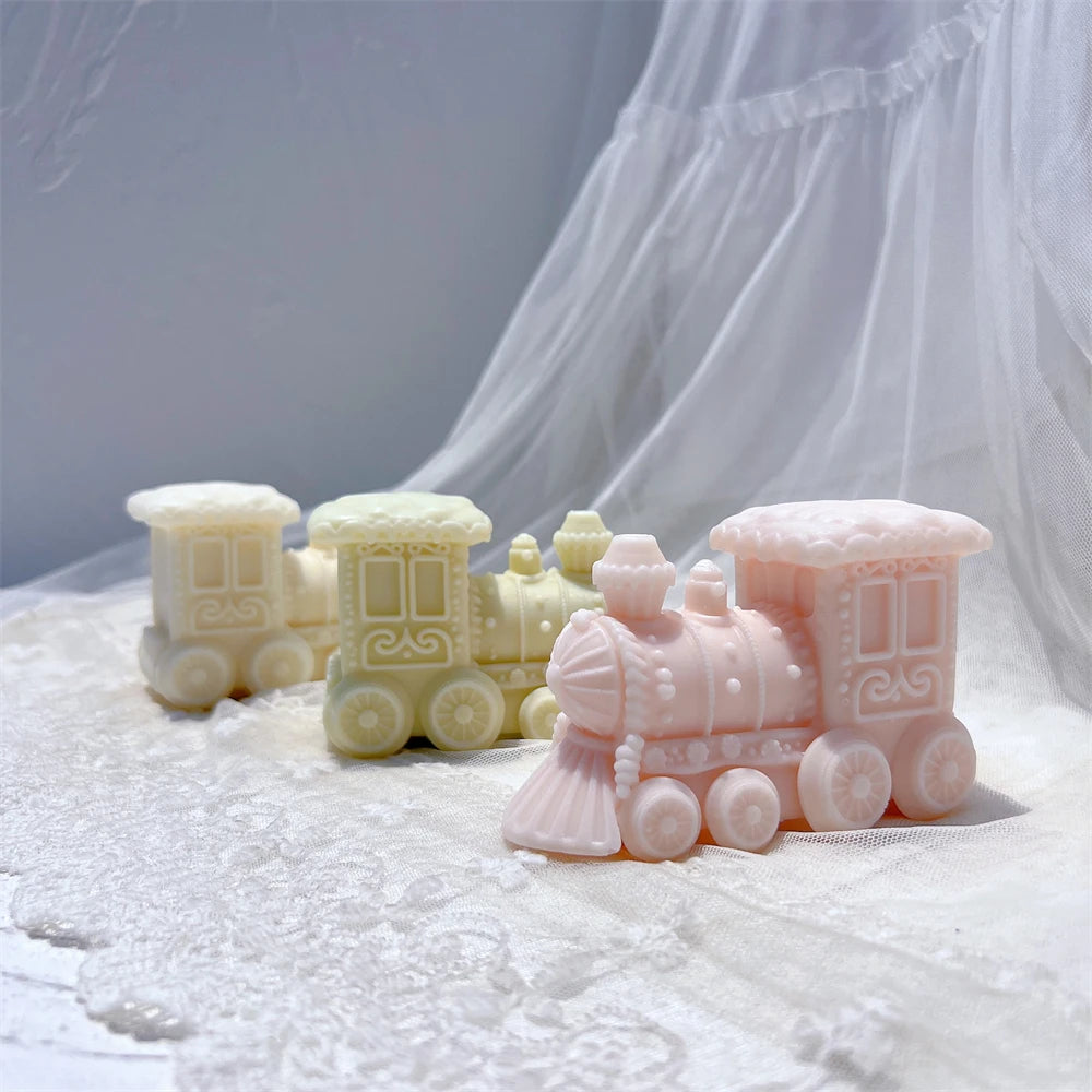 Gingerbread Christmas Train Candle Mold