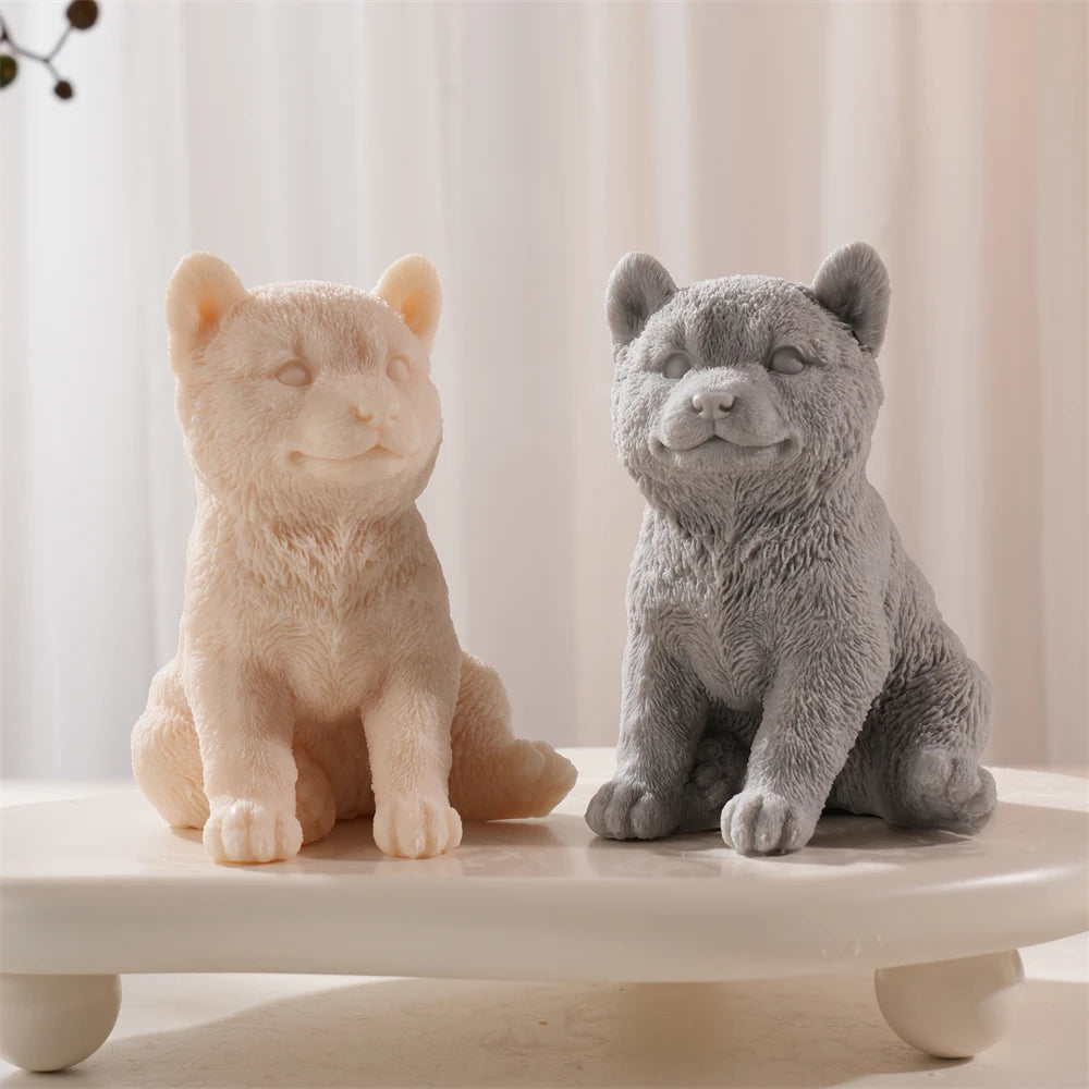 Shiba Inu Dog Candle Mold