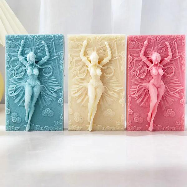 3D Sculpted Beauty Body Candle Silicone Mold