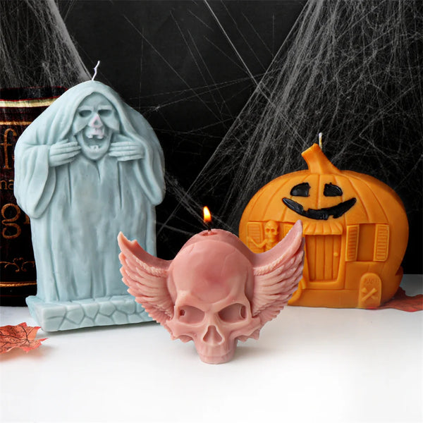 Strange Halloween Silicone Candle Mold