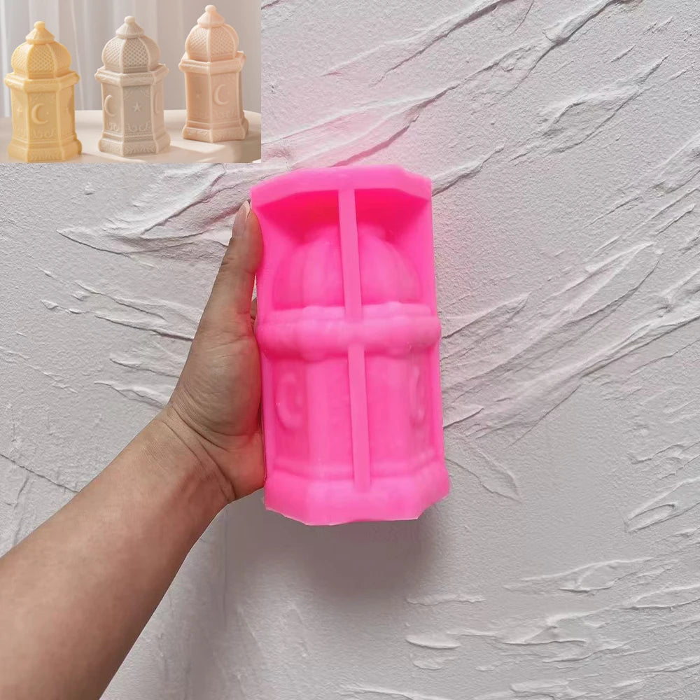 Ramadan Kareem Lantern Silicone Candle Mold for Eid