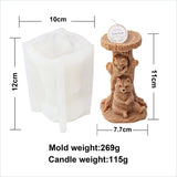 Stump Bear Silicone Candle Mold