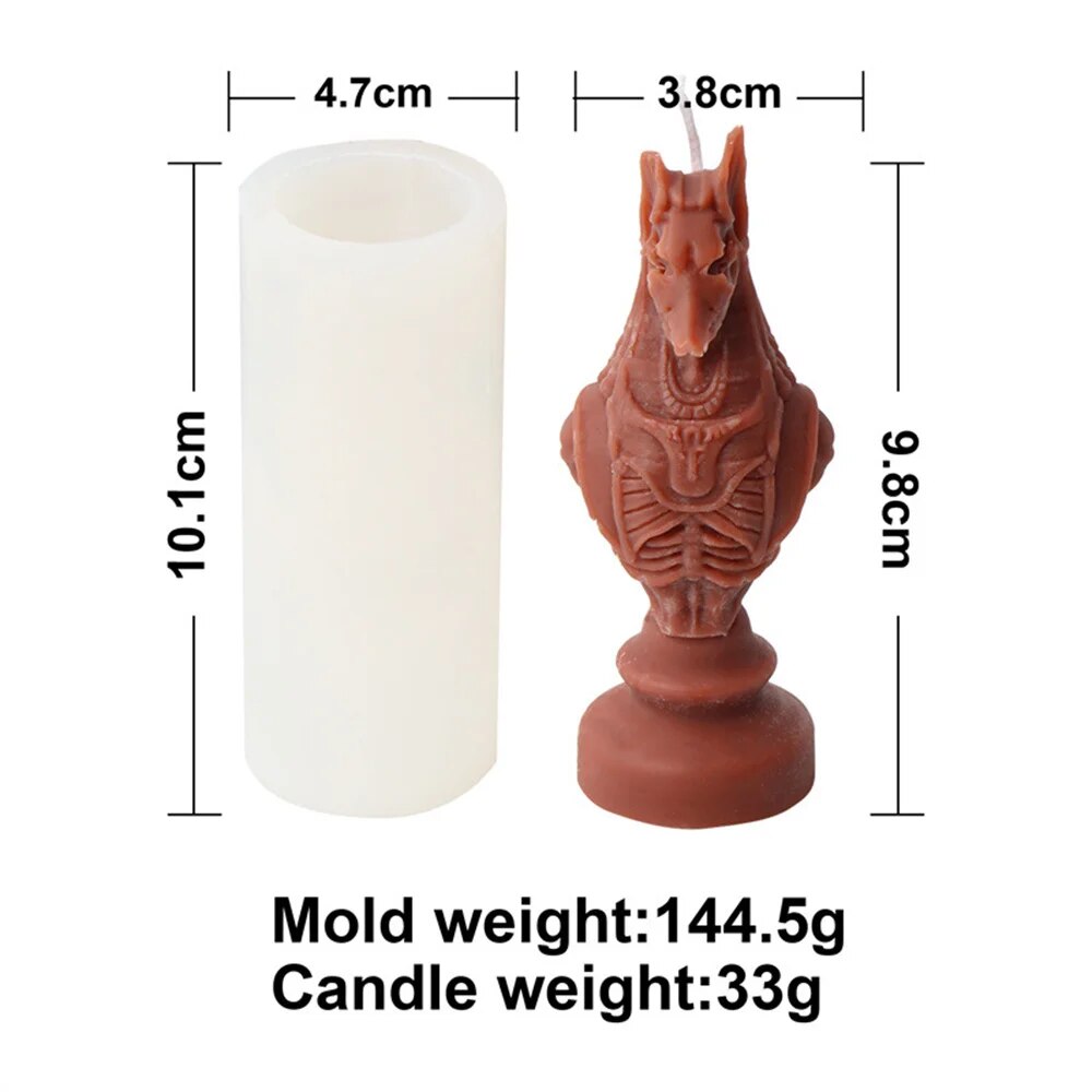 Ancient Greek Pharaoh Sacrificial Knight Candle Mold