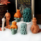 3D Skull Head Candle Molds