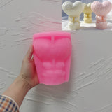 Teddy Bear in Heart Balloon Candle Mold