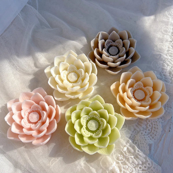 Lotus Bloom Silicone Candle Moulds