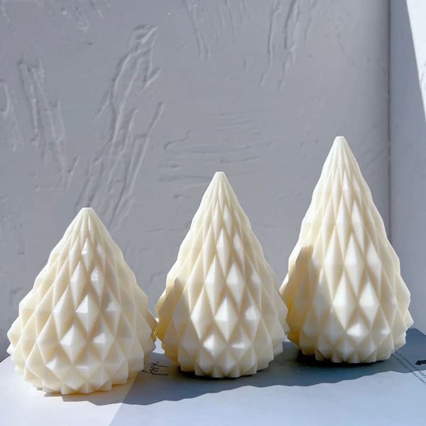 Diamond Cone Candle Mold