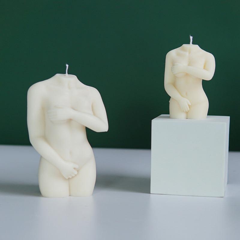 Shy Female Body Silicone Candle Mold Candles molds