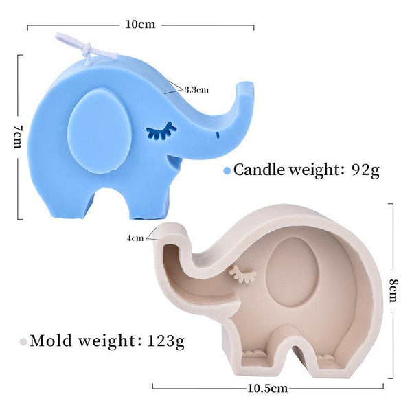 Silicone Animal Candle Molds Frog, Stegosaurus, Owl, Plesiosaur, Tyrannosaurus, Triceratops, Elephant, Giraffe Candles molds