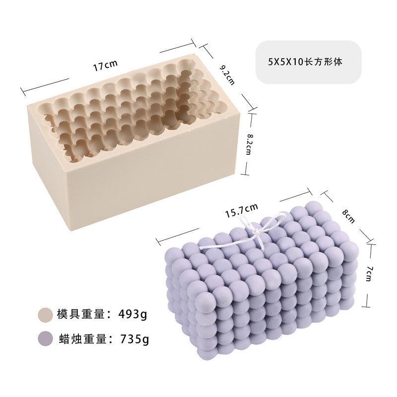 Silicone Square Three-dimensional Geometry Drill Face Rubik's Cube Aromatherapy Gypsum Liquid Silicone Candle Fondant Mold Candles molds