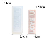 Silicone Typo Candle Mold For Rectangular Gypsum Aromatherapy Household Candles Candles molds