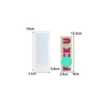 Silicone Typo Candle Mold For Rectangular Gypsum Aromatherapy Household Candles Candles molds