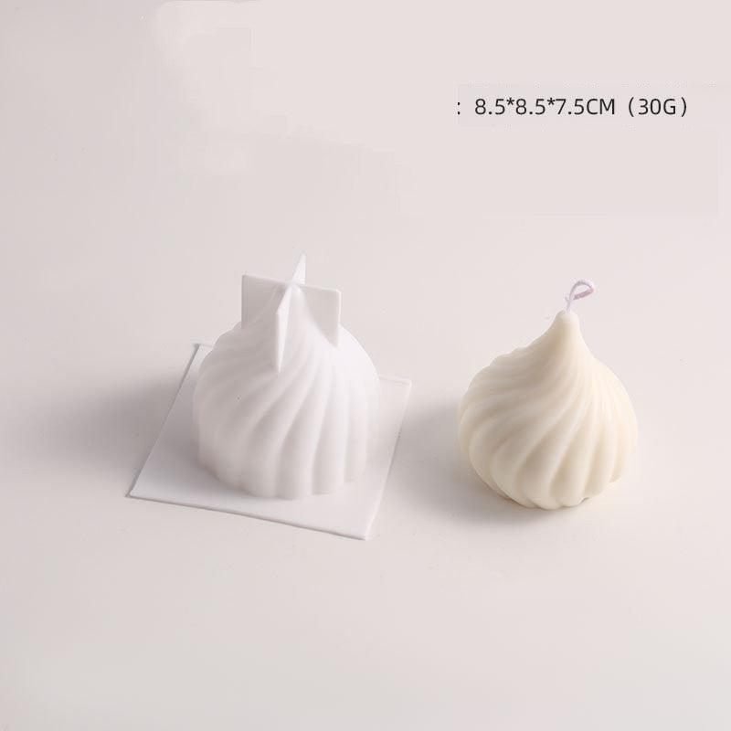 Spiral Cylinder Scented Candle Silicone Mold DIY Candles molds