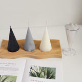 Striped Pointed Cone Candle Mold Candles molds