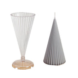 Striped Pointed Cone Candle Mold Candles molds