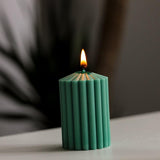 Striped Simple Decorative Candle Mold Candles molds