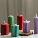 Striped Simple Decorative Candle Mold Candles molds