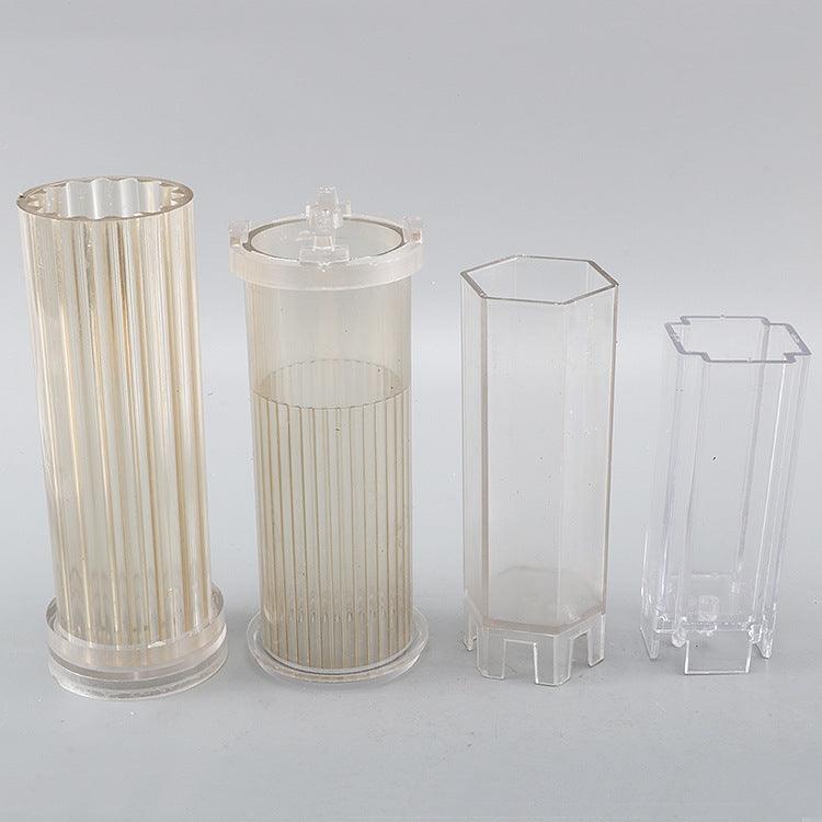 Striped Cylindrical Candle Mold 