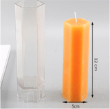 Striped Cylindrical Candle Mold 