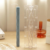 Diamond Relief Pattern Cylindrical Candle Mold