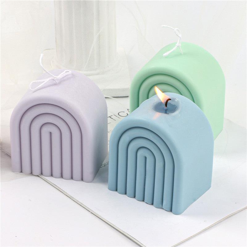 U-shaped Rainbow Bridge Arch Silicone Candle Mold Candles molds