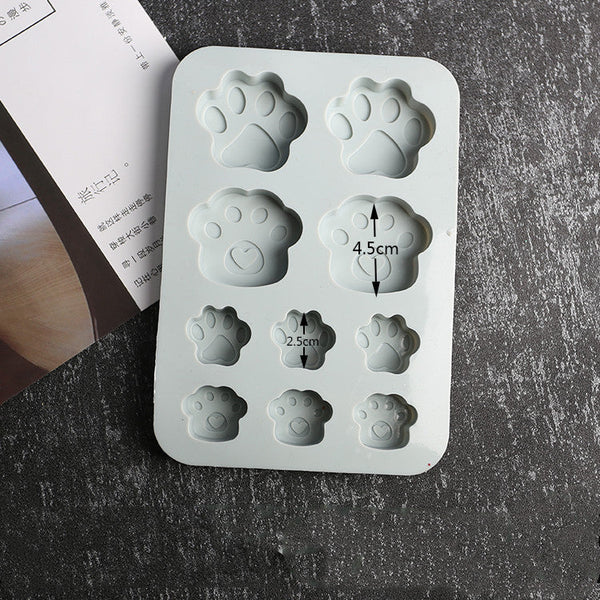 Unleash Your Creativity with a Handmade Crystal Epoxy Dog Paw Silicone Mold Candles molds