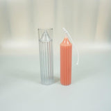 Vertical striped pointed long pole candle Mold Candles molds