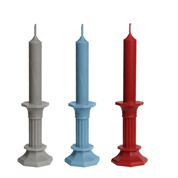 Vintage European Roman Column Acrylic Candle Mold - Unique Home Décor Candles molds