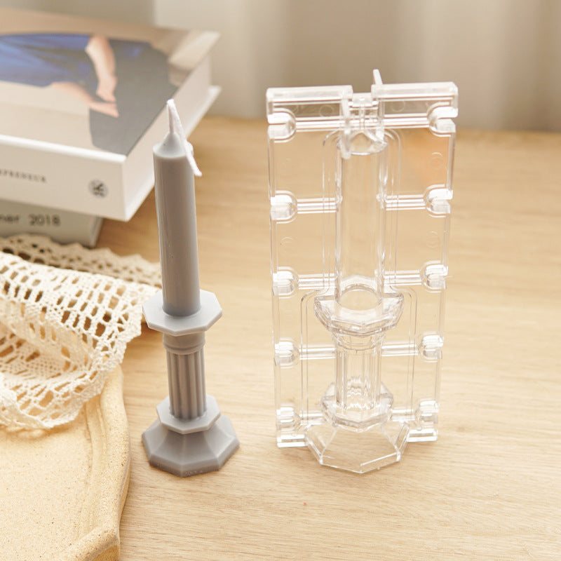 Vintage European Roman Column Acrylic Candle Mold - Unique Home Décor Candles molds