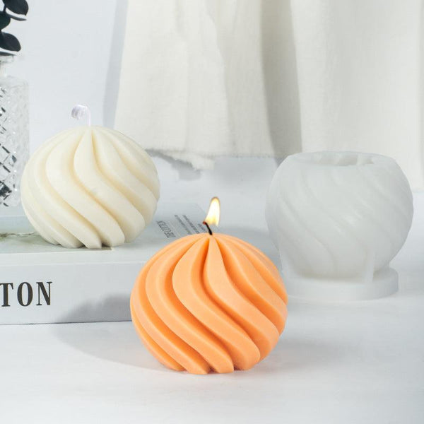 Wavy Ball Silicone Candle Mold Candles molds