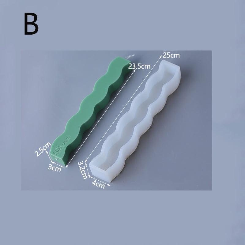 Wind Wave Pattern Silicone Candle mold Candles molds