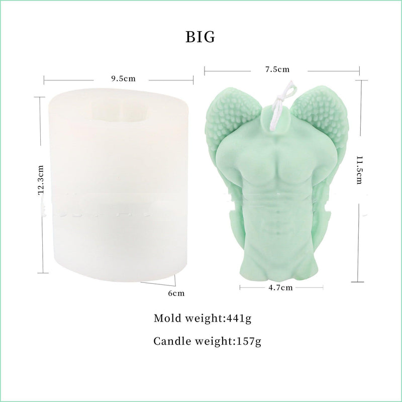 Winged Beauty: Angel Wings Body Candle Mold for Him and Her Candles molds