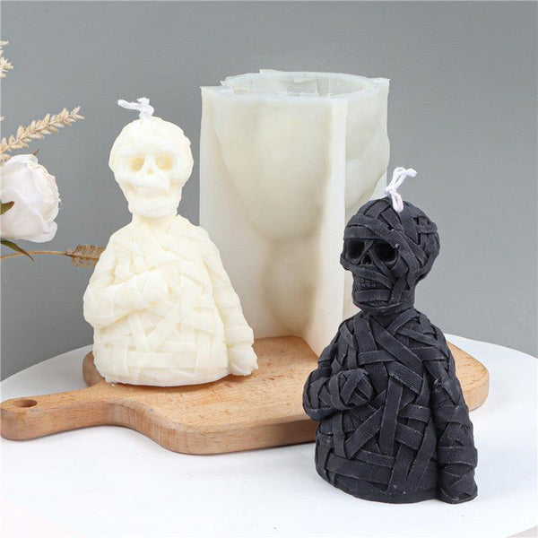Zombie Skull Halloween Silicone Candle Mold Candles molds