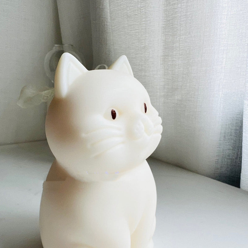 Sitting Cat Aromatherapy Silicone Candle Mold